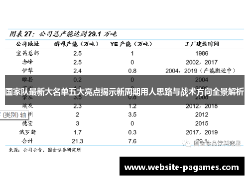 国家队最新大名单五大亮点揭示新周期用人思路与战术方向全景解析